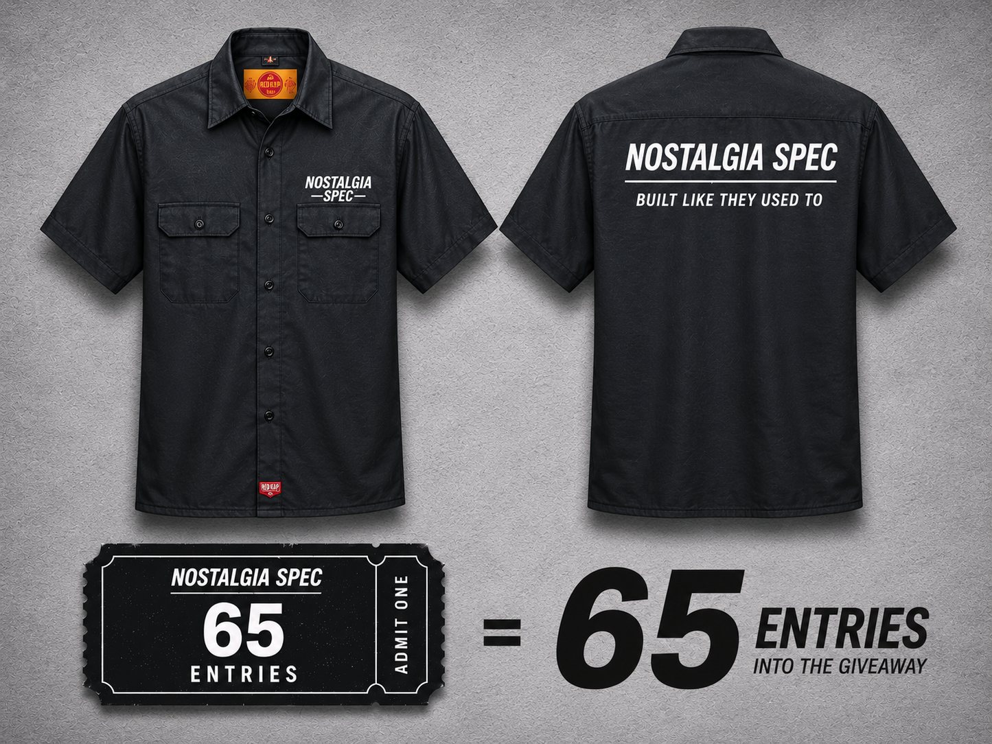 Nostalgia Spec Mechanics Shirt (PRE-ORDER) - 65 Giveaway Entries