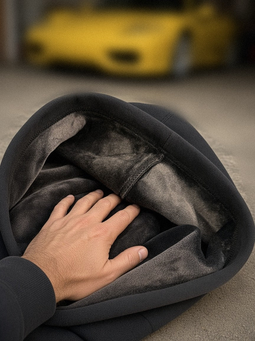 Alcantara Hoodie suede-like fleece lining