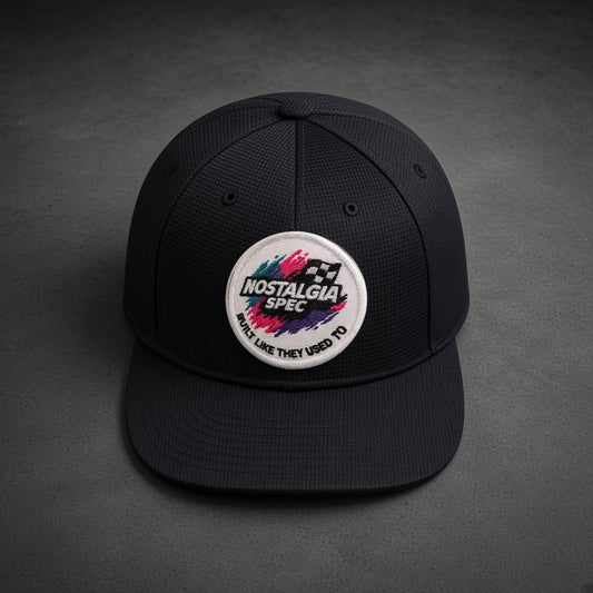Nostalgia Spec Heritage Patch Hat, overhead product photo