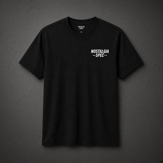 Nostalgia Spec Classic T-Shirt, overhead product photo