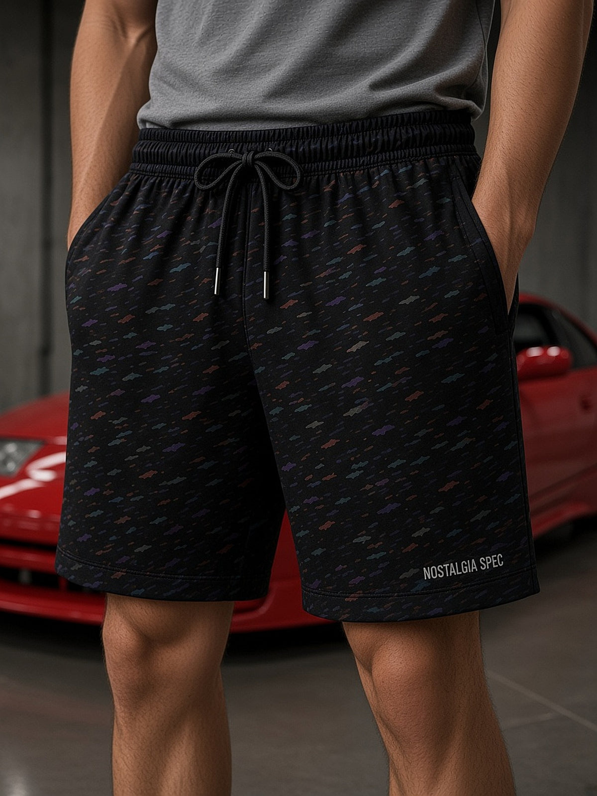 Nostalgia Spec Confetti Throwback Shorts